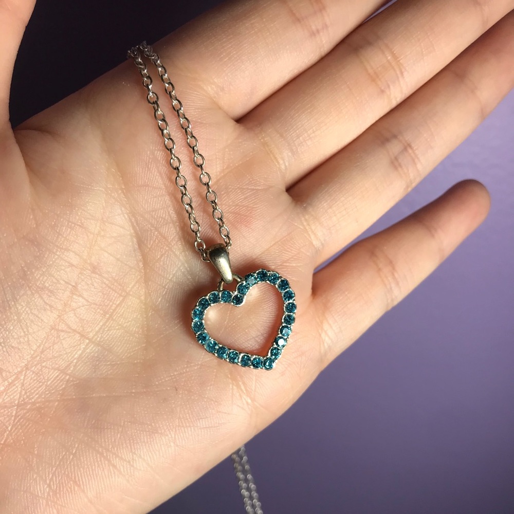 Blue Heart Necklace